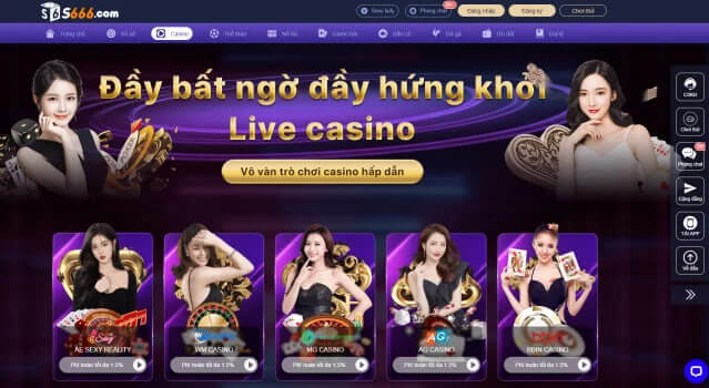 Các loại trò chơi tại S666 Casino